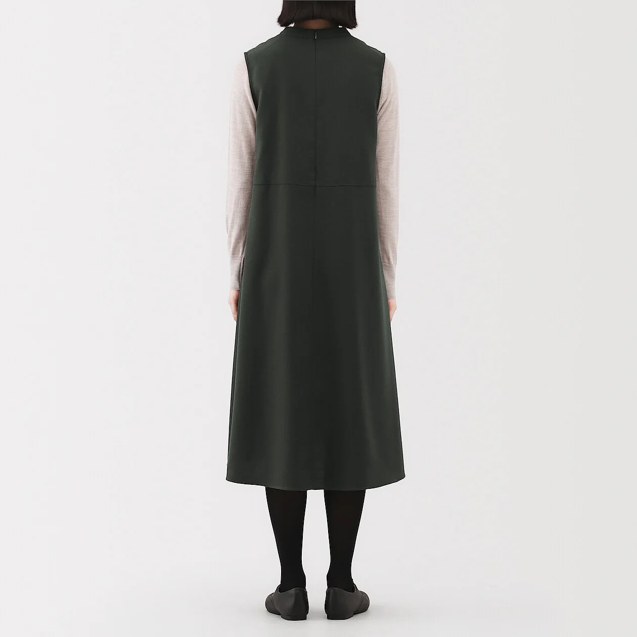 Brushed Crewneck Midi Dress - Image 9