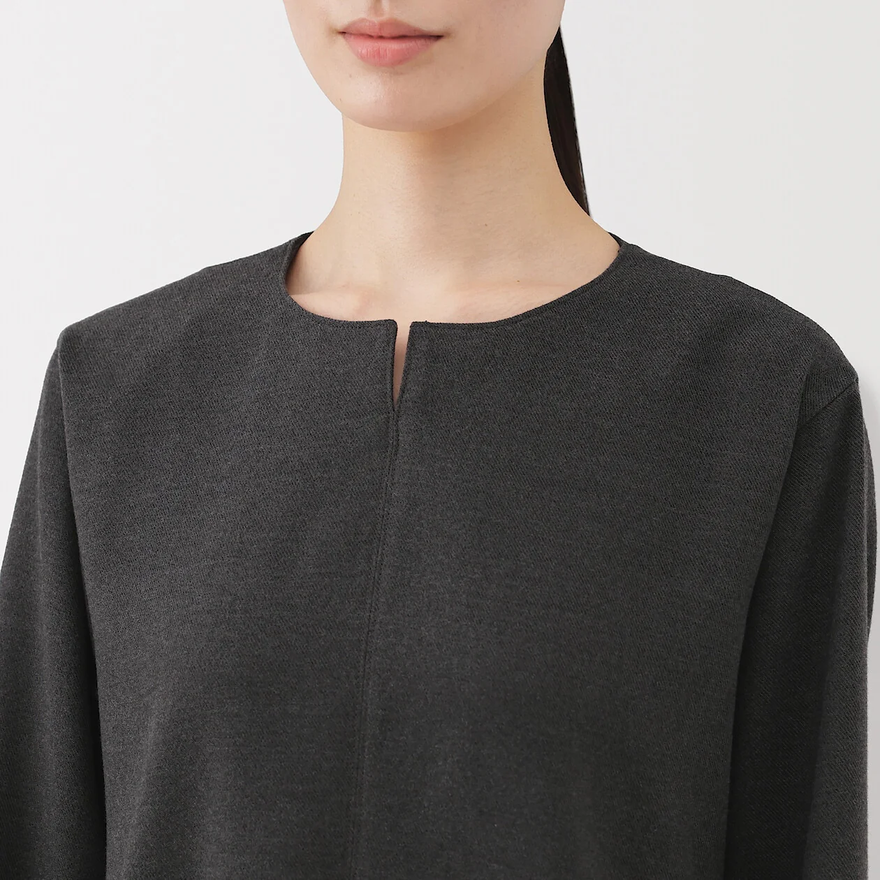 Brushed Long Sleeve Midi Dress - Image 15