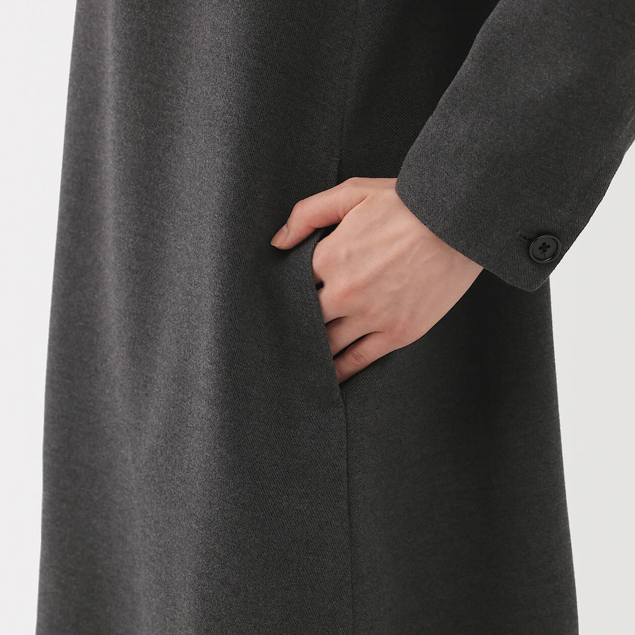 Brushed Long Sleeve Midi Dress - Image 17