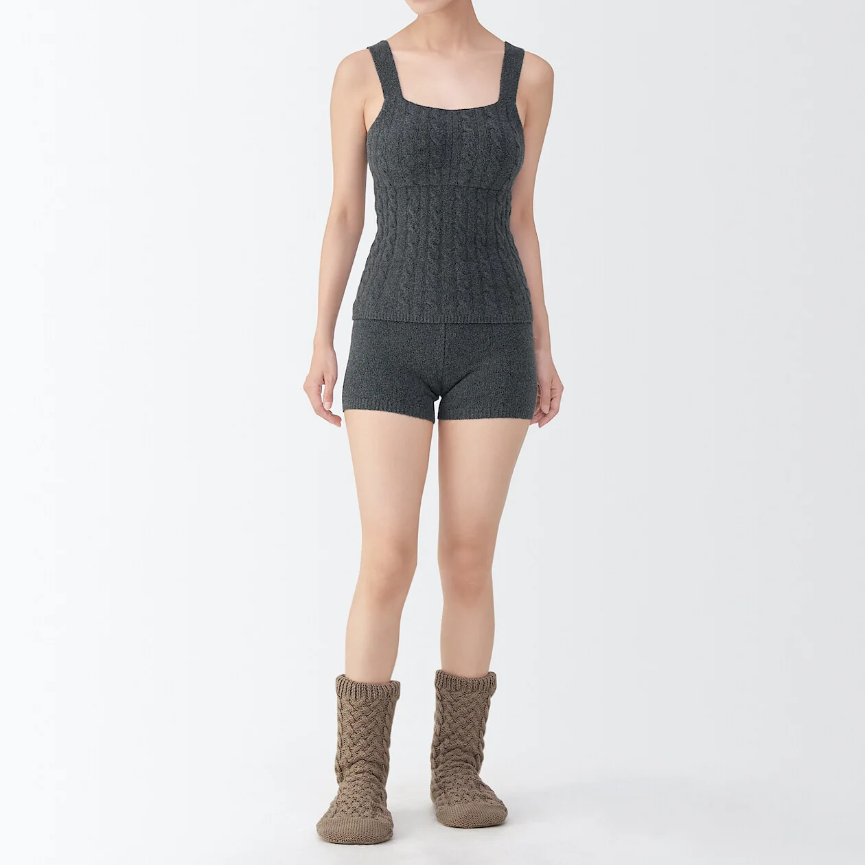Cotton Blend Cosy Knit Over Pants - Image 13