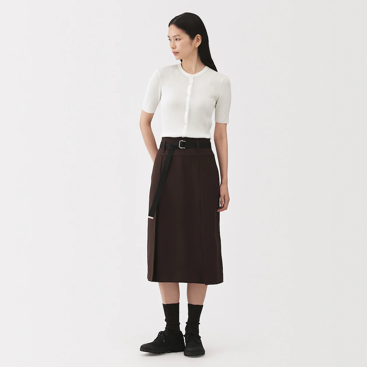 Cotton Knit Short Sleeve Cardigan - Image 2