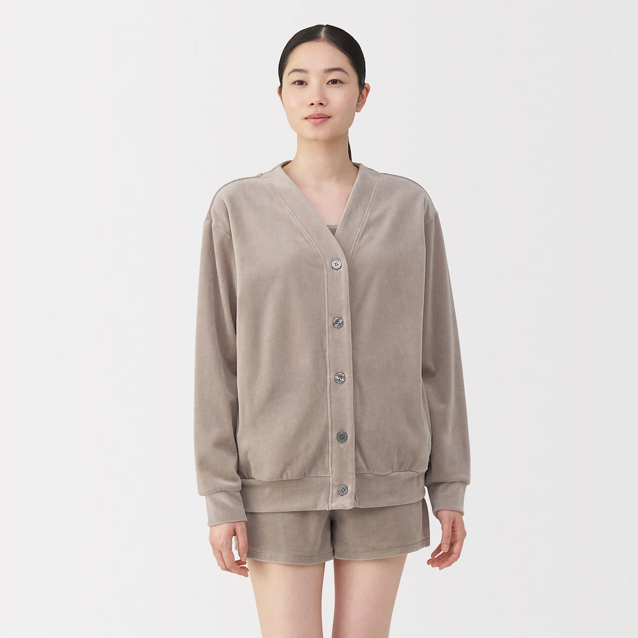 Cotton Velour Cardigan - Image 17