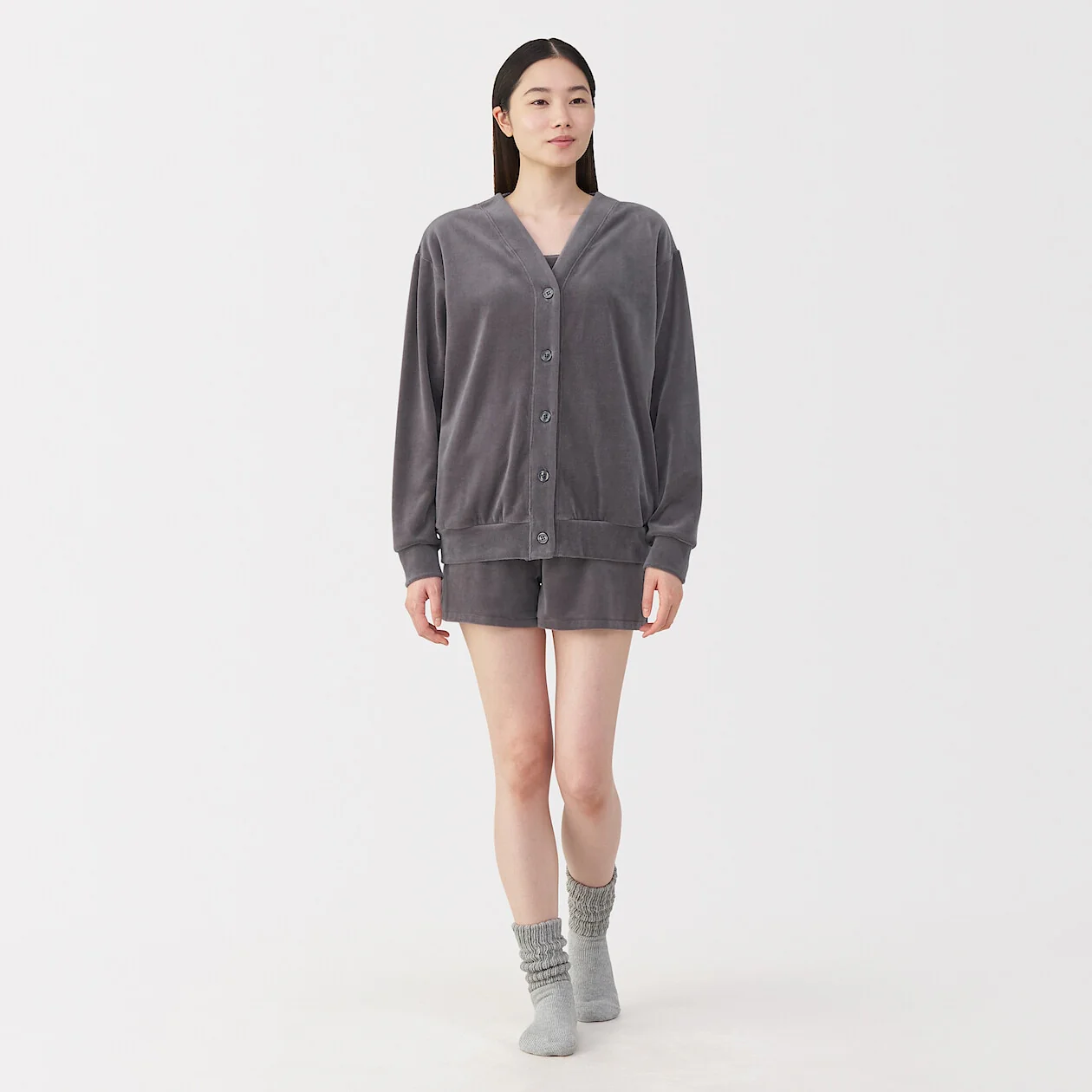 Cotton Velour Cardigan - Image 2