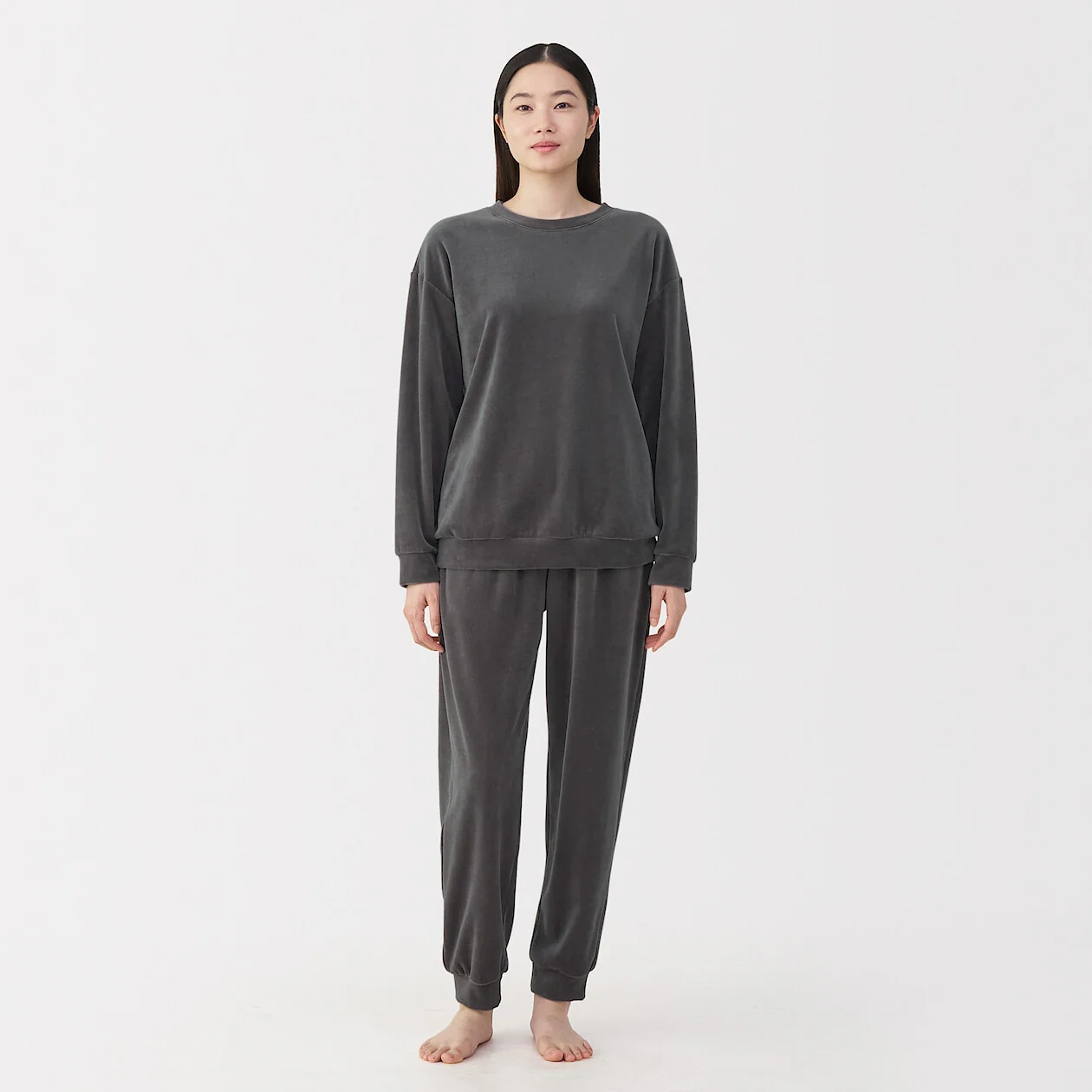 Cotton Velour Long Sleeve Loungewear Set - Image 10