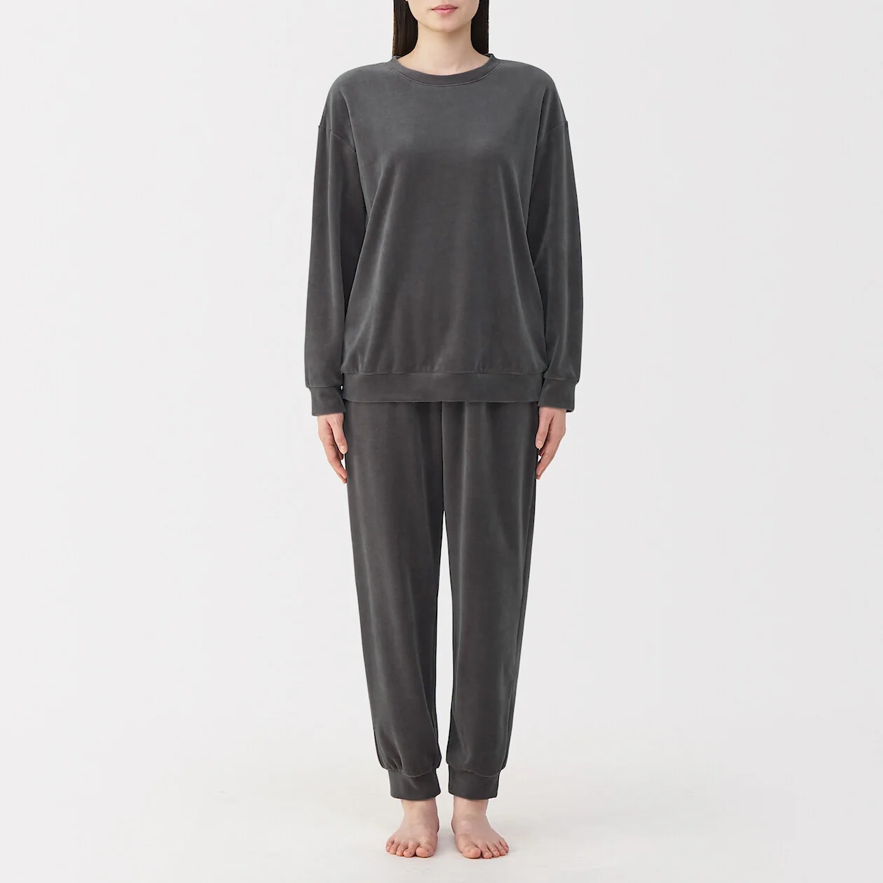 Cotton Velour Long Sleeve Loungewear Set - Image 11