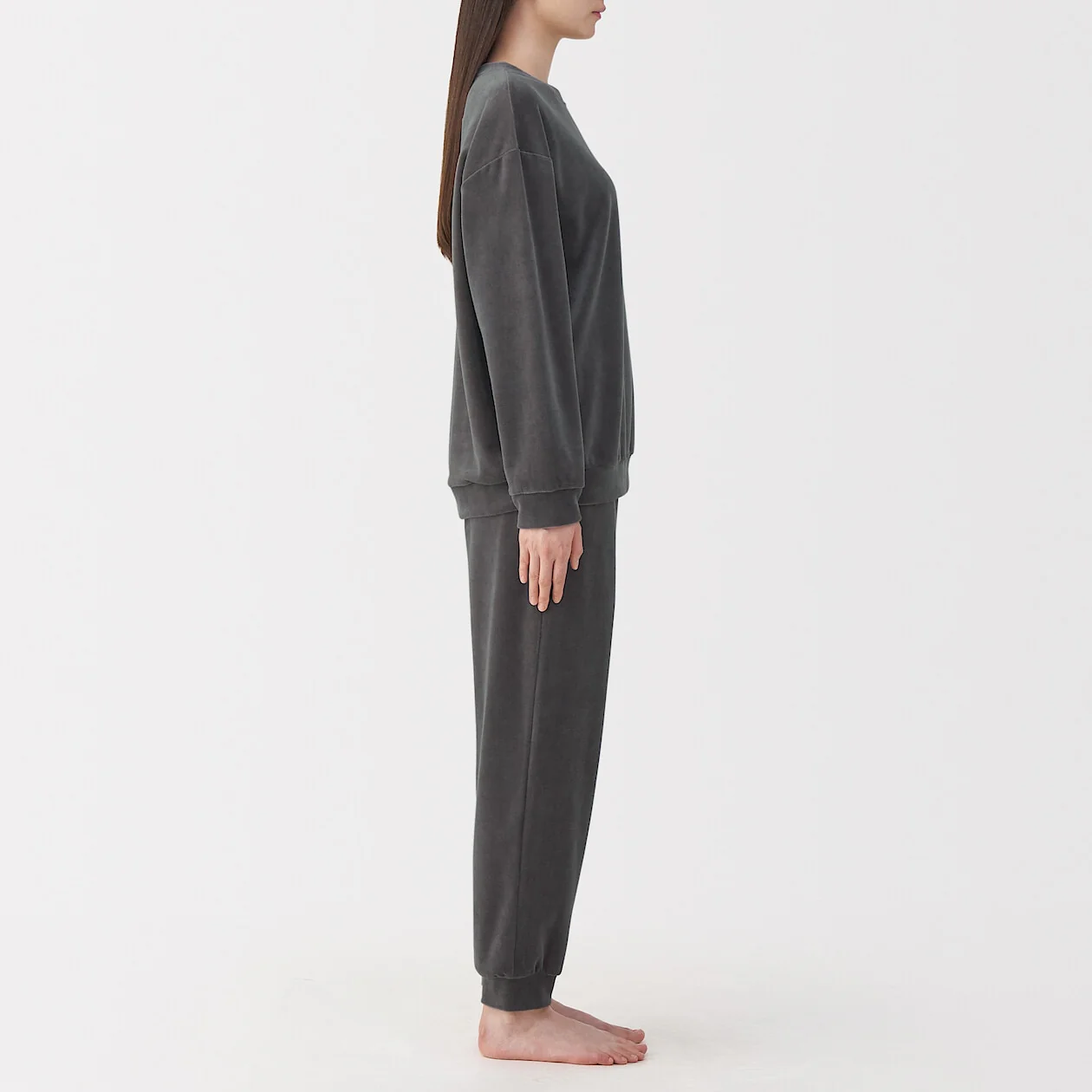 Cotton Velour Long Sleeve Loungewear Set - Image 12