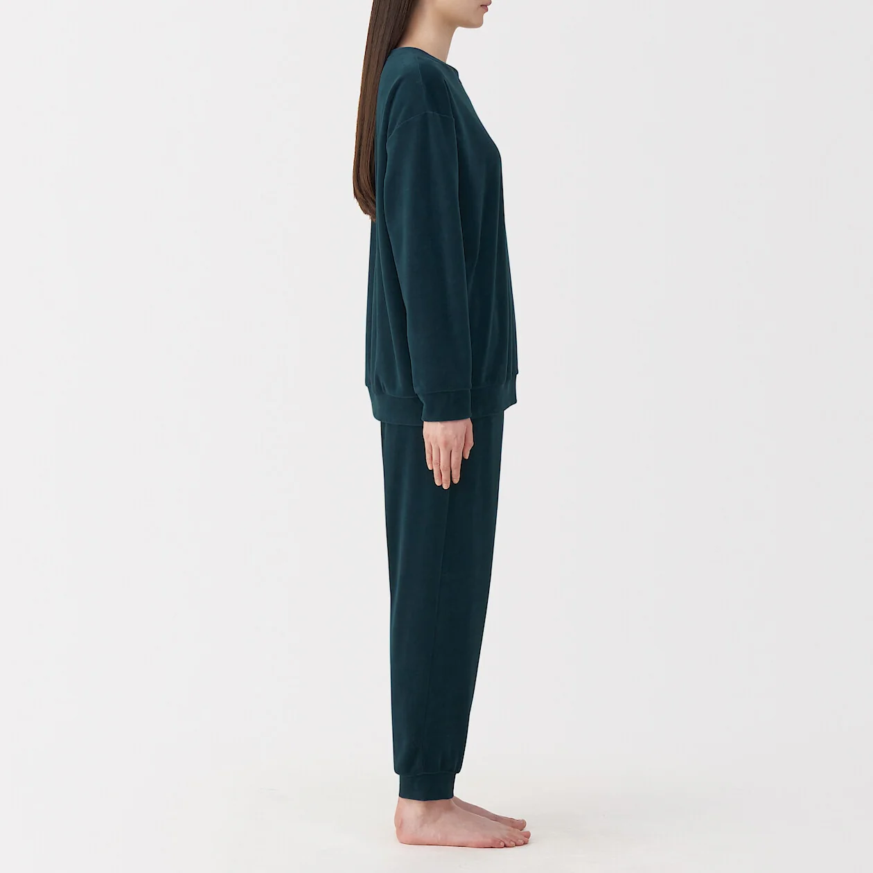 Cotton Velour Long Sleeve Loungewear Set - Image 3