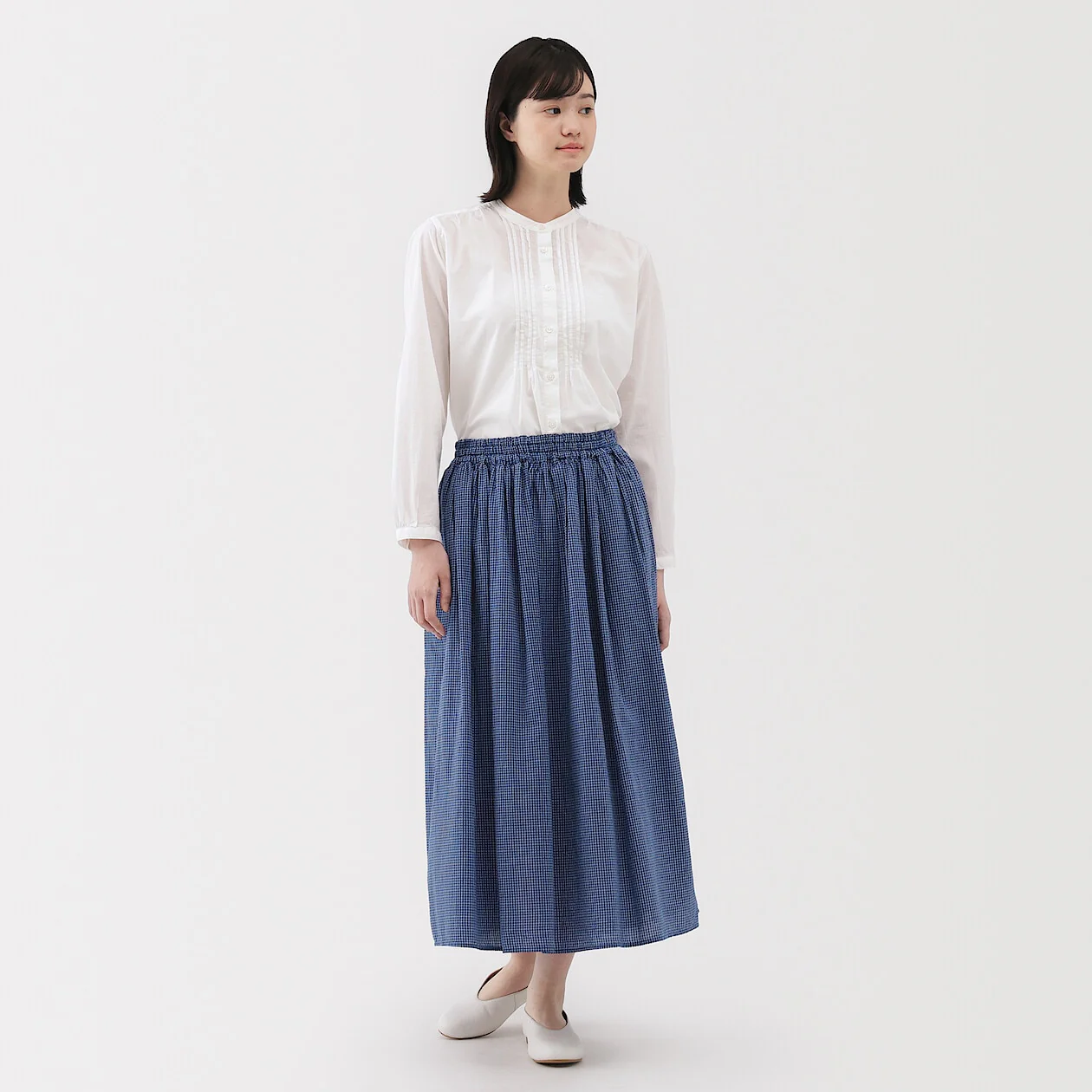 Cotton Voile Gather Skirt - Image 2