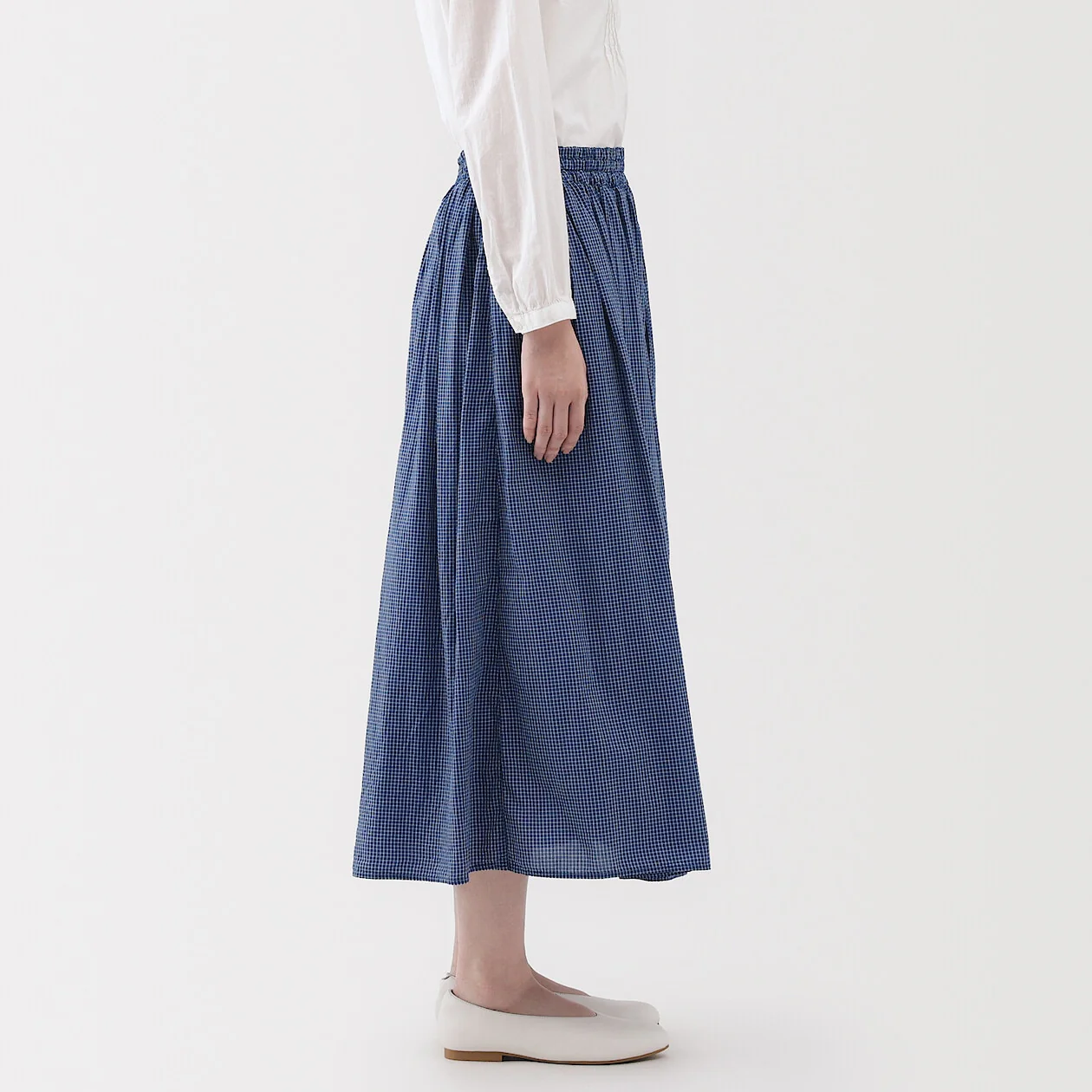 Cotton Voile Gather Skirt - Image 3