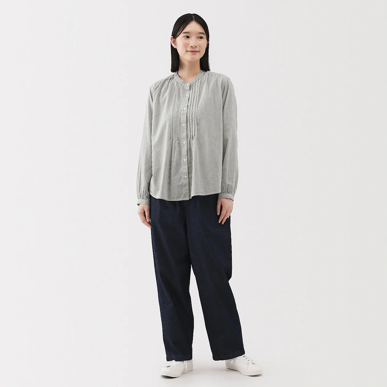 Cotton Voile Long Sleeve Blouse - Image 17