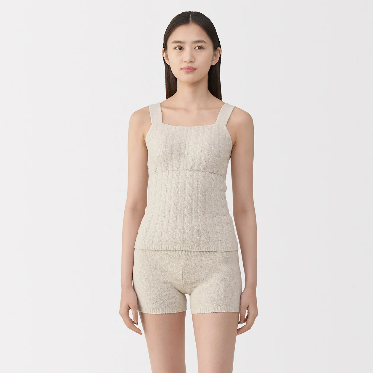 Cotton Cosy Knit Bra Tank Top