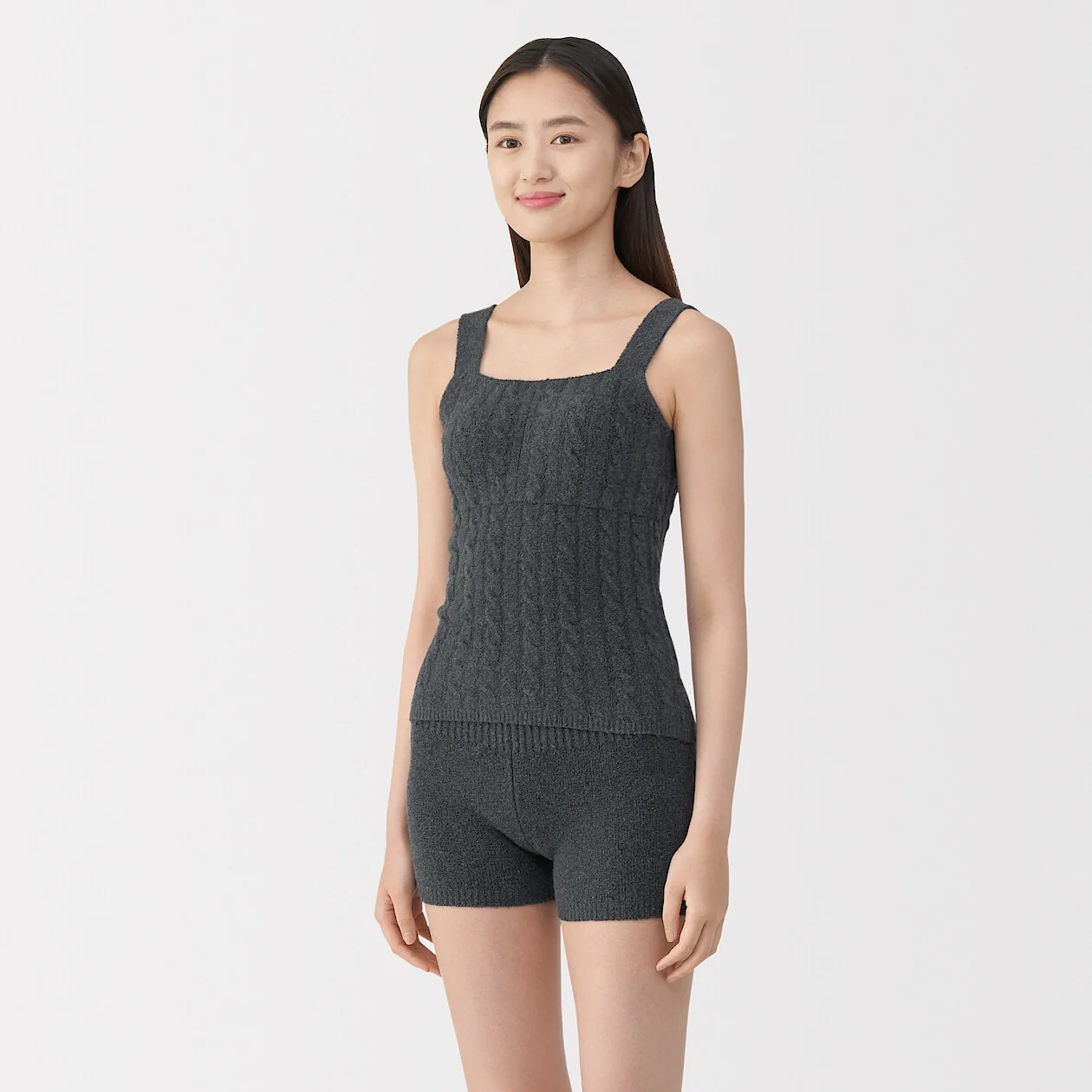 Cotton Cosy Knit Bra Tank Top - Image 11