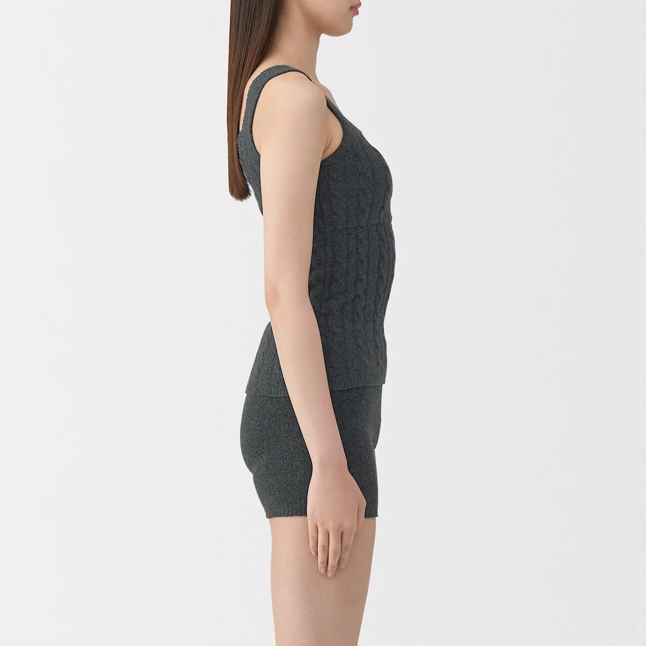 Cotton Cosy Knit Bra Tank Top - Image 13