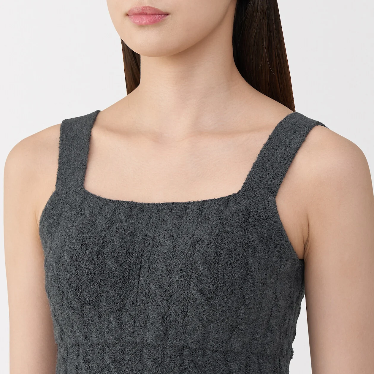 Cotton Cosy Knit Bra Tank Top - Image 15