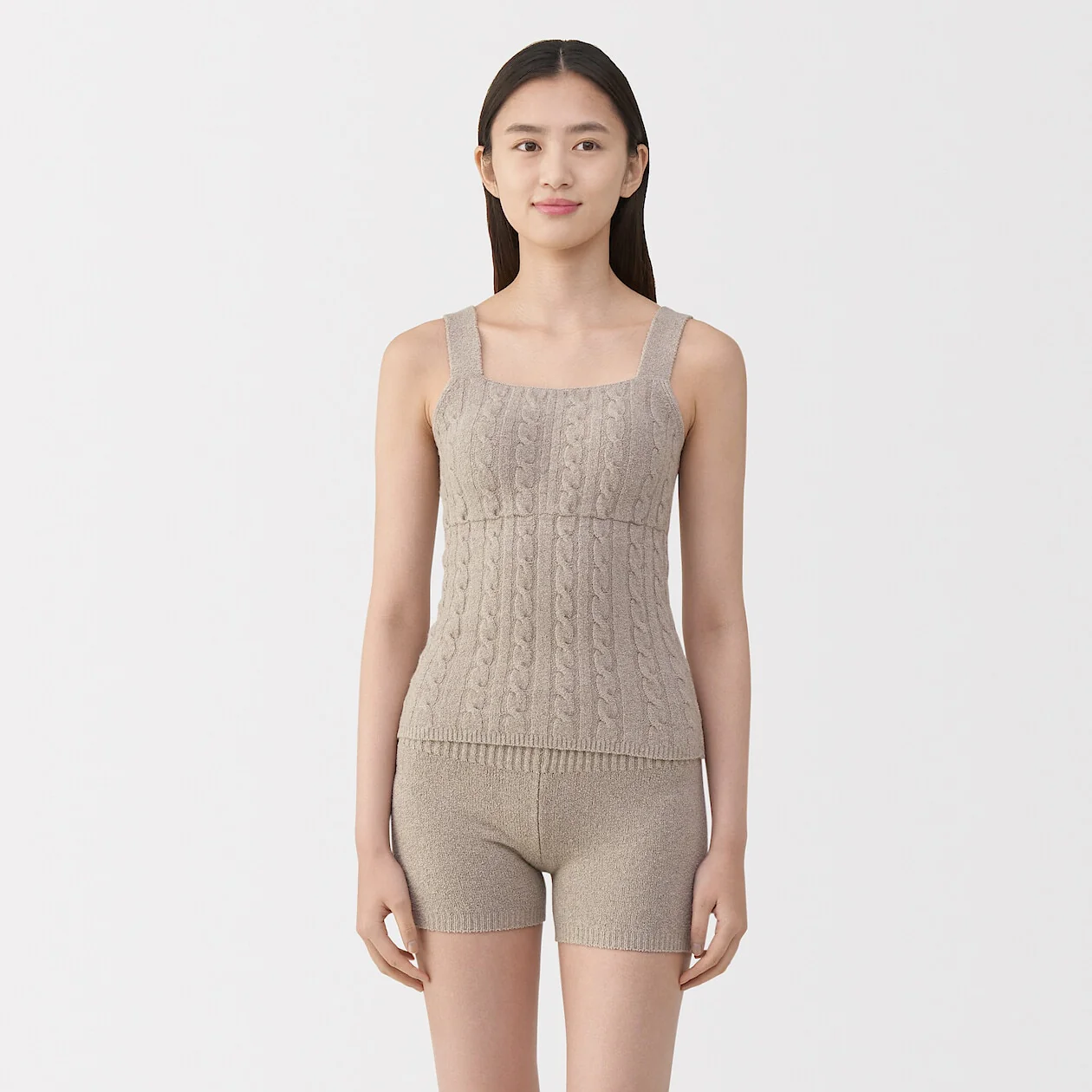 Cotton Cosy Knit Bra Tank Top - Image 29