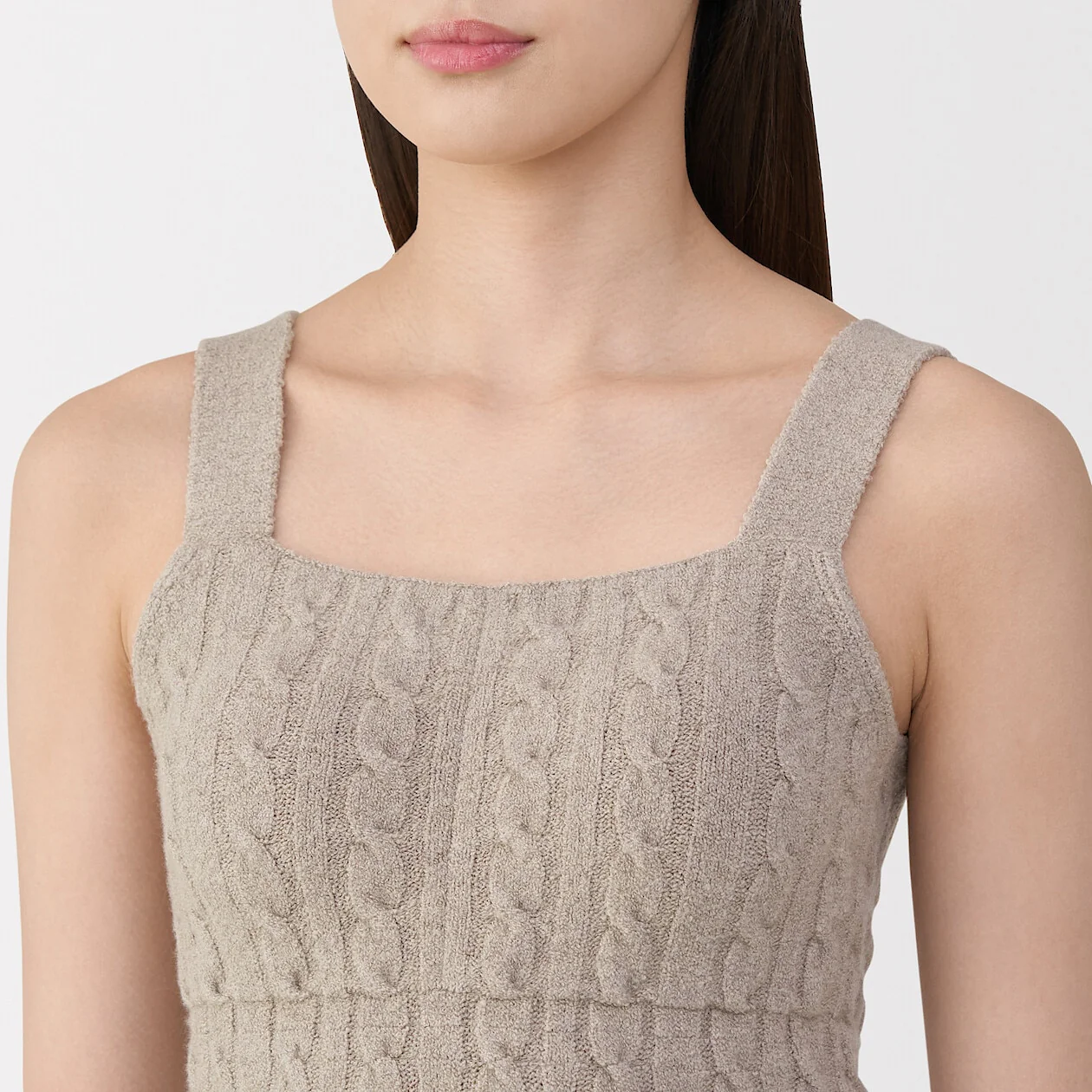 Cotton Cosy Knit Bra Tank Top - Image 33