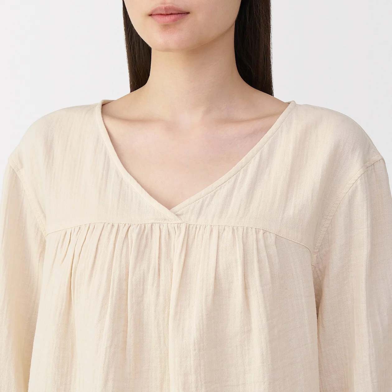 Crepe Gauze 3/4 Sleeve Loungewear Set - Image 5