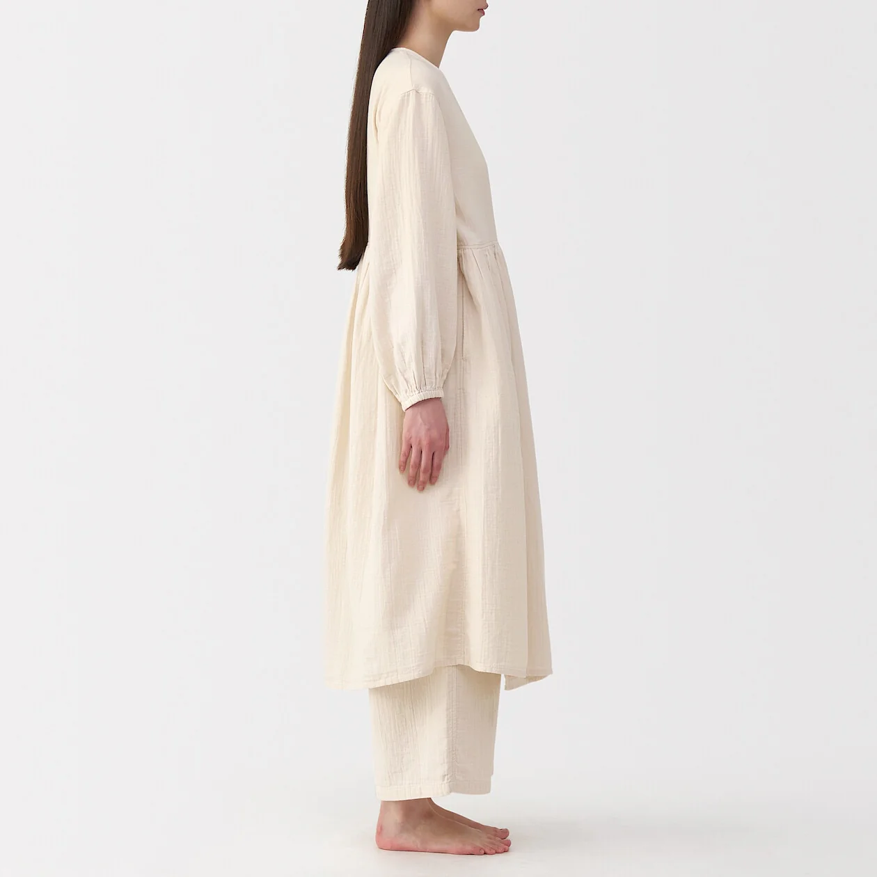 Crepe Gauze Long Cardigan - Image 12