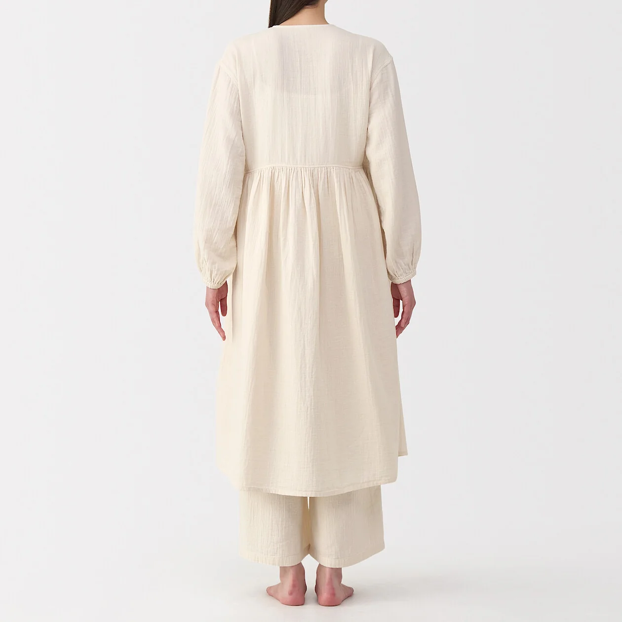 Crepe Gauze Long Cardigan - Image 13