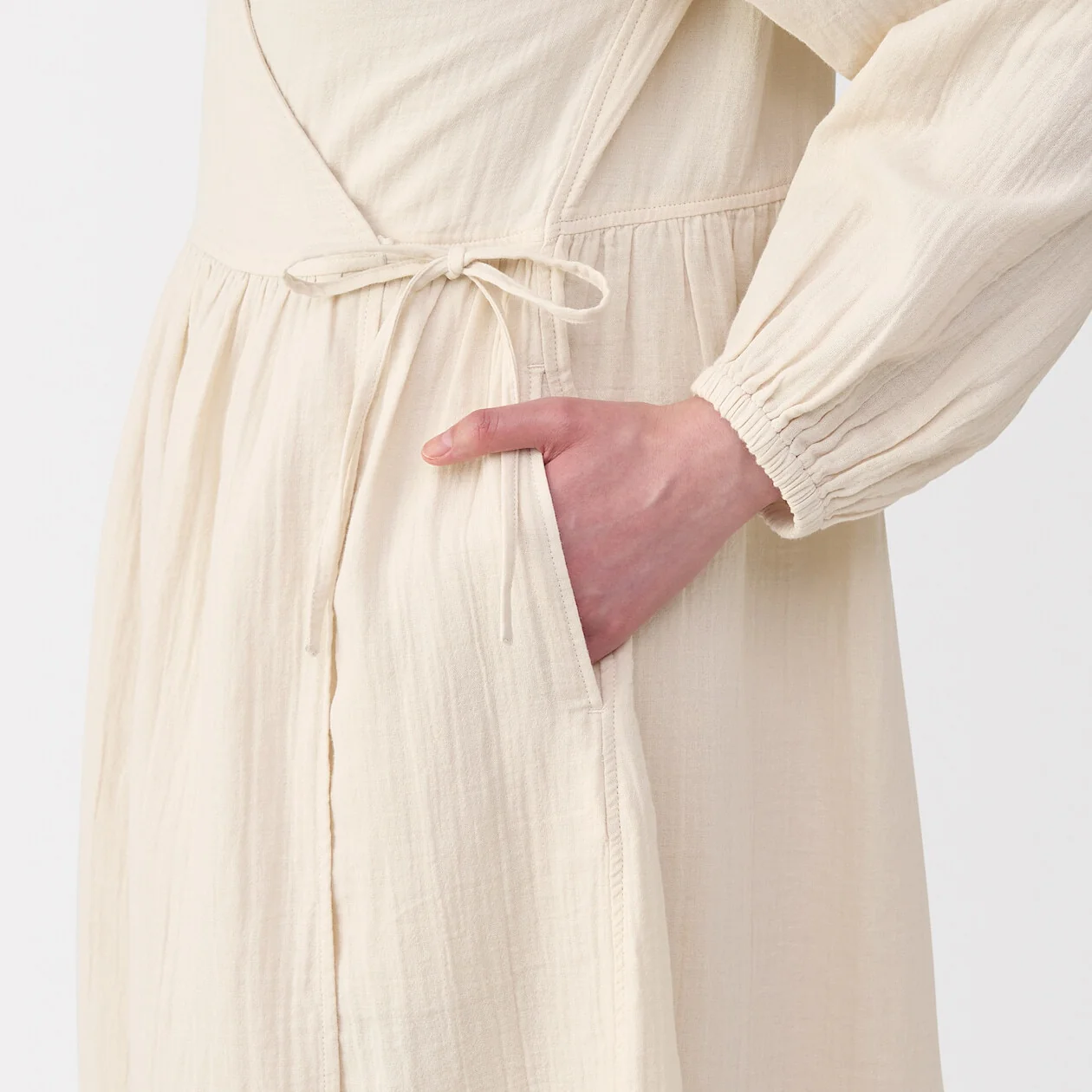Crepe Gauze Long Cardigan - Image 15