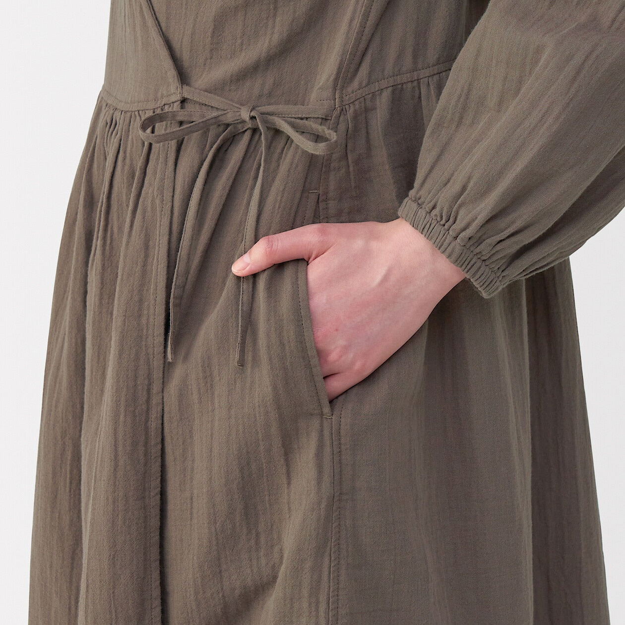 Crepe Gauze Long Cardigan - Image 33