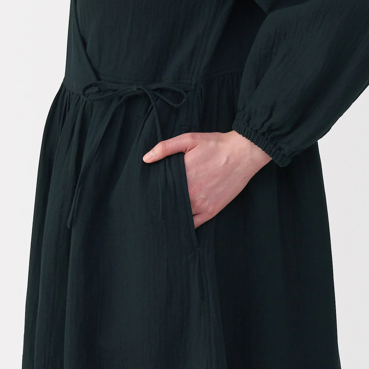 Crepe Gauze Long Cardigan - Image 6