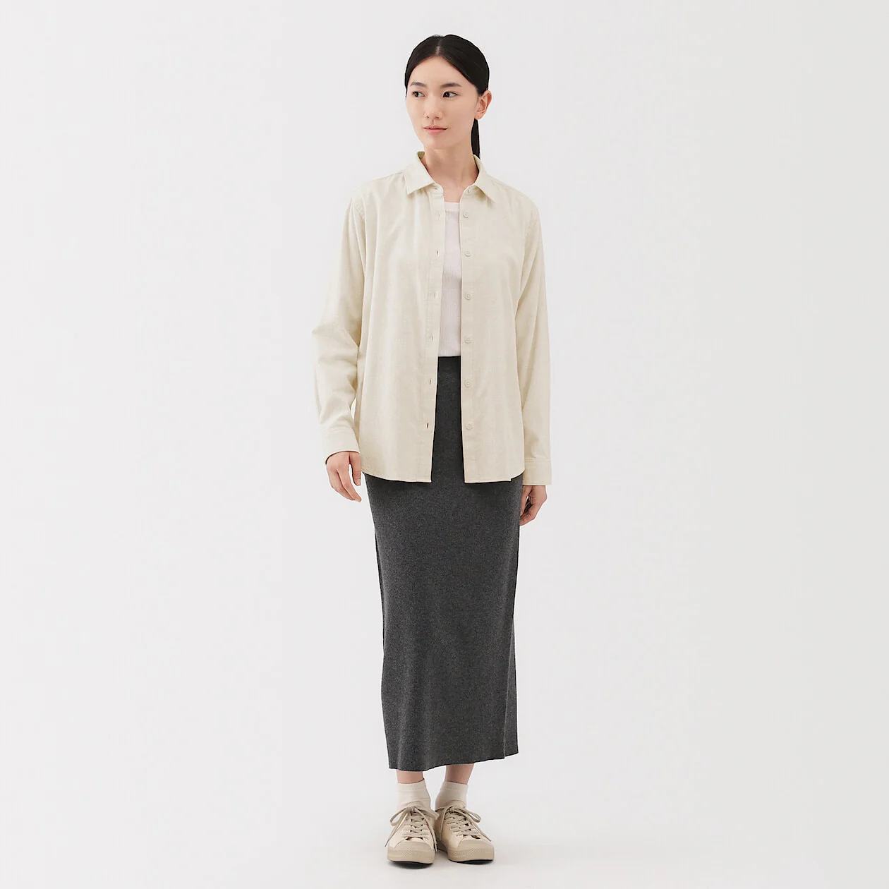 Double Brushed Flannel Long Sleeve Shirt - Image 6