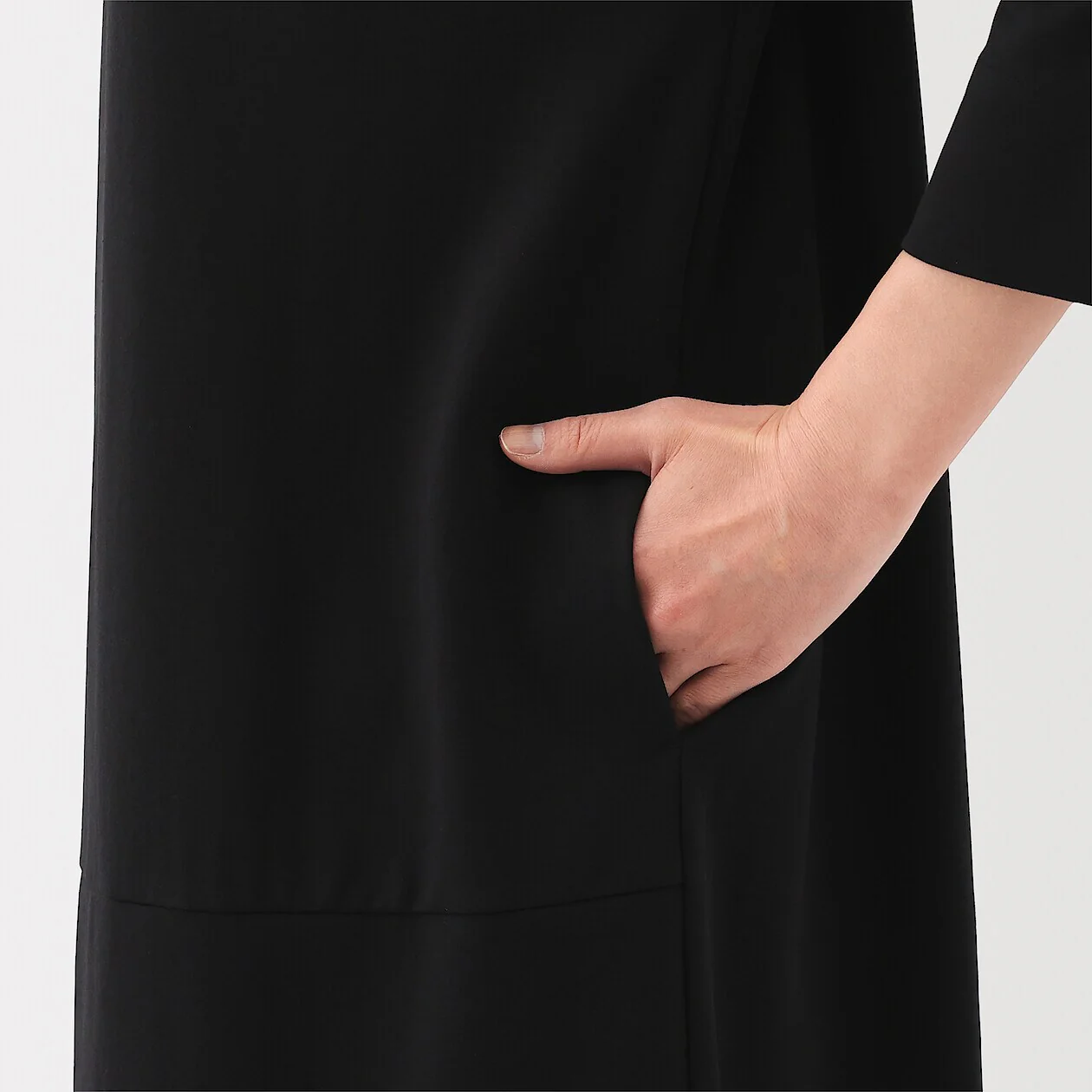 Double Knitted 3/4 Sleeve Dress - Image 6