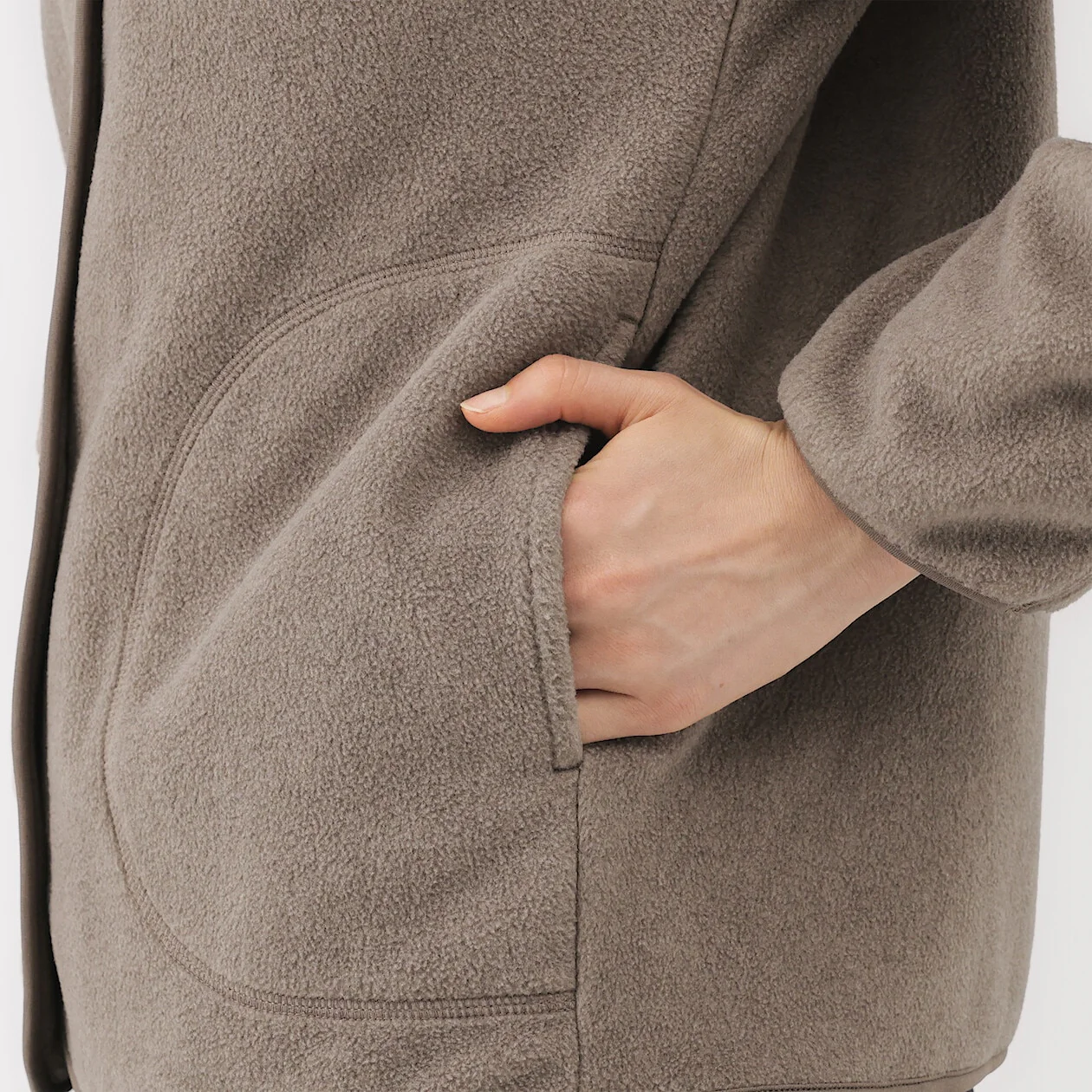 Easy Recycled Fleece Cardigan - Image 6