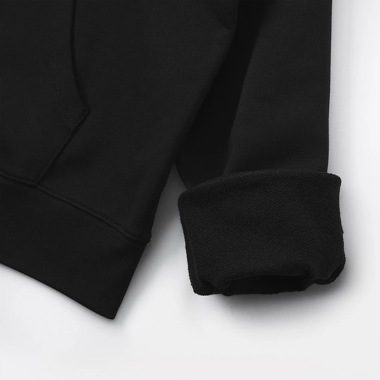 French Terry Double Zip-Up Hoodie - Image 13