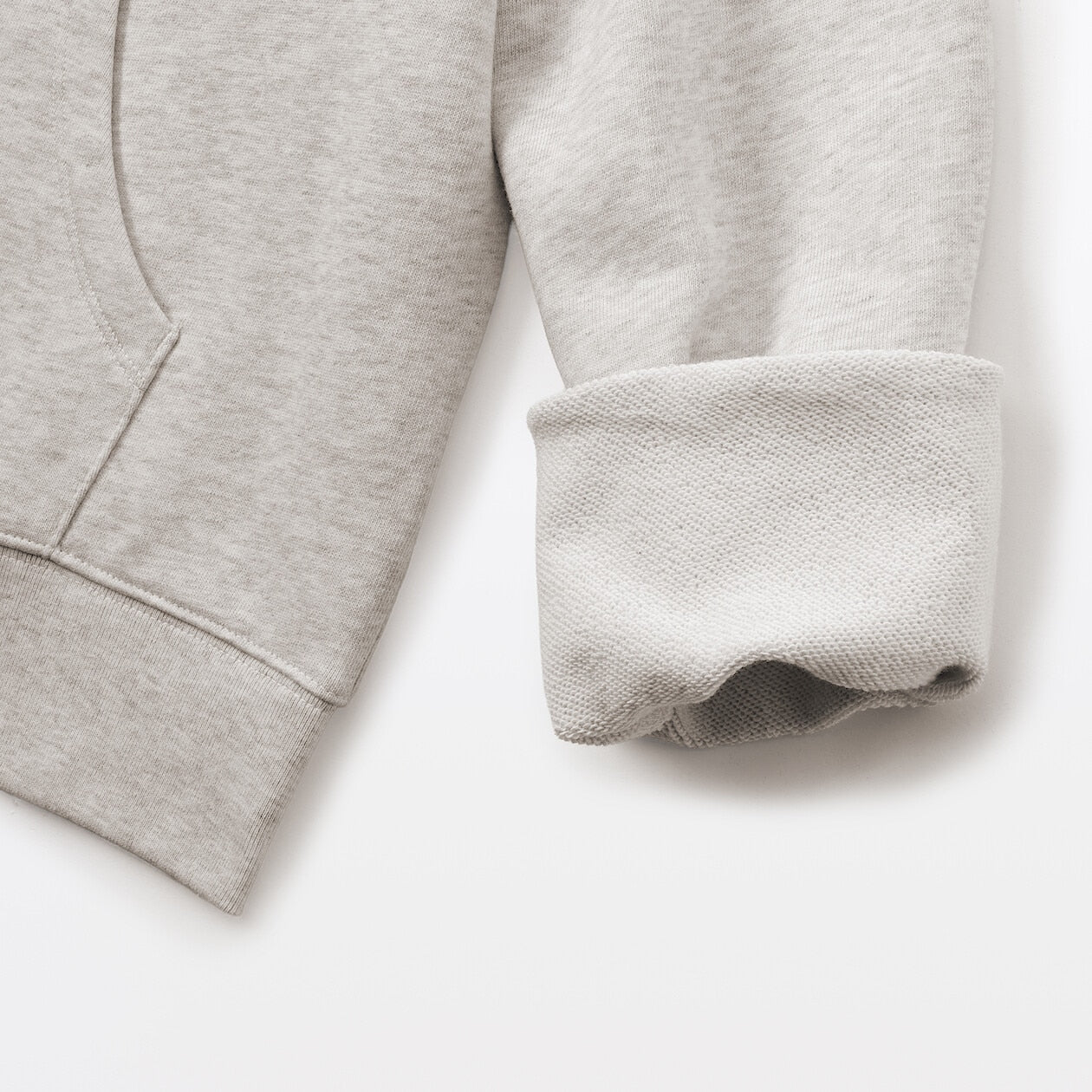 French Terry Double Zip-Up Hoodie - Image 8