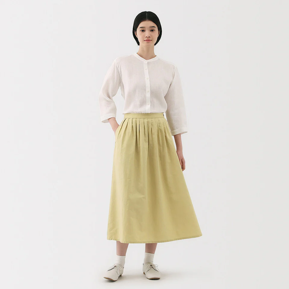 Hemp Cotton Easy Long Skirt - Image 13