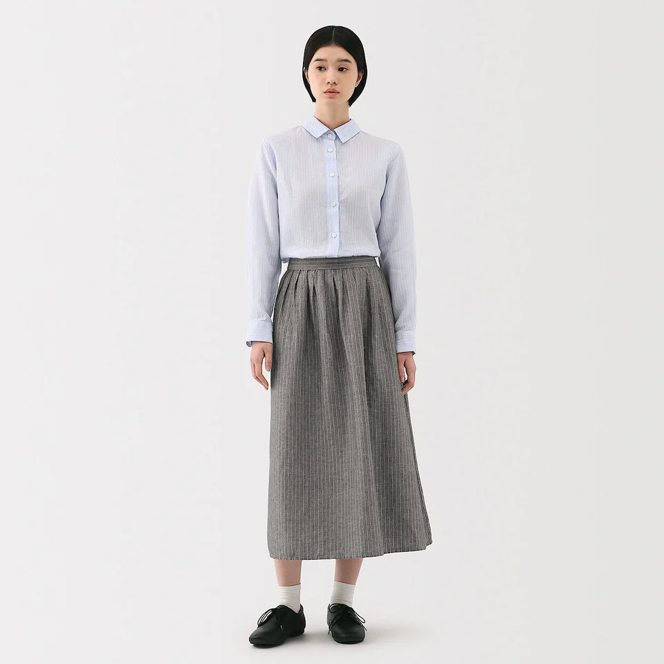 Hemp Cotton Easy Long Skirt - Image 2