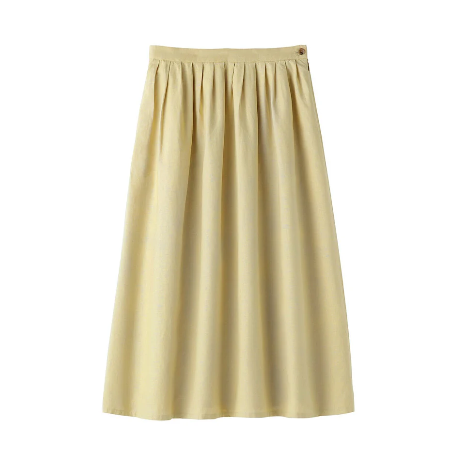 Hemp Cotton Easy Long Skirt - Image 21
