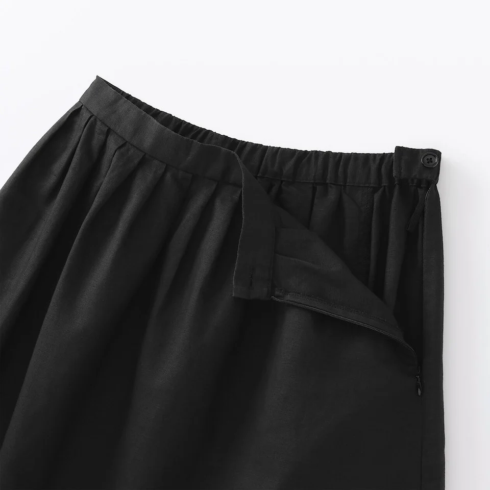 Hemp Cotton Easy Long Skirt - Image 26