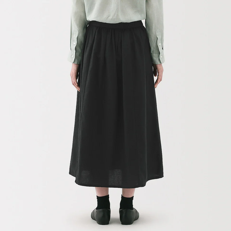 Hemp Cotton Easy Long Skirt - Image 30