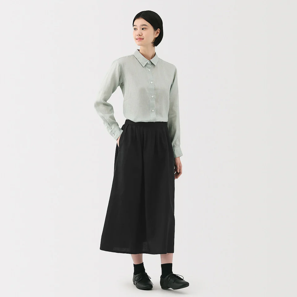 Hemp Cotton Easy Long Skirt - Image 32