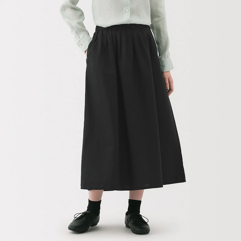 Hemp Cotton Easy Long Skirt - Image 33