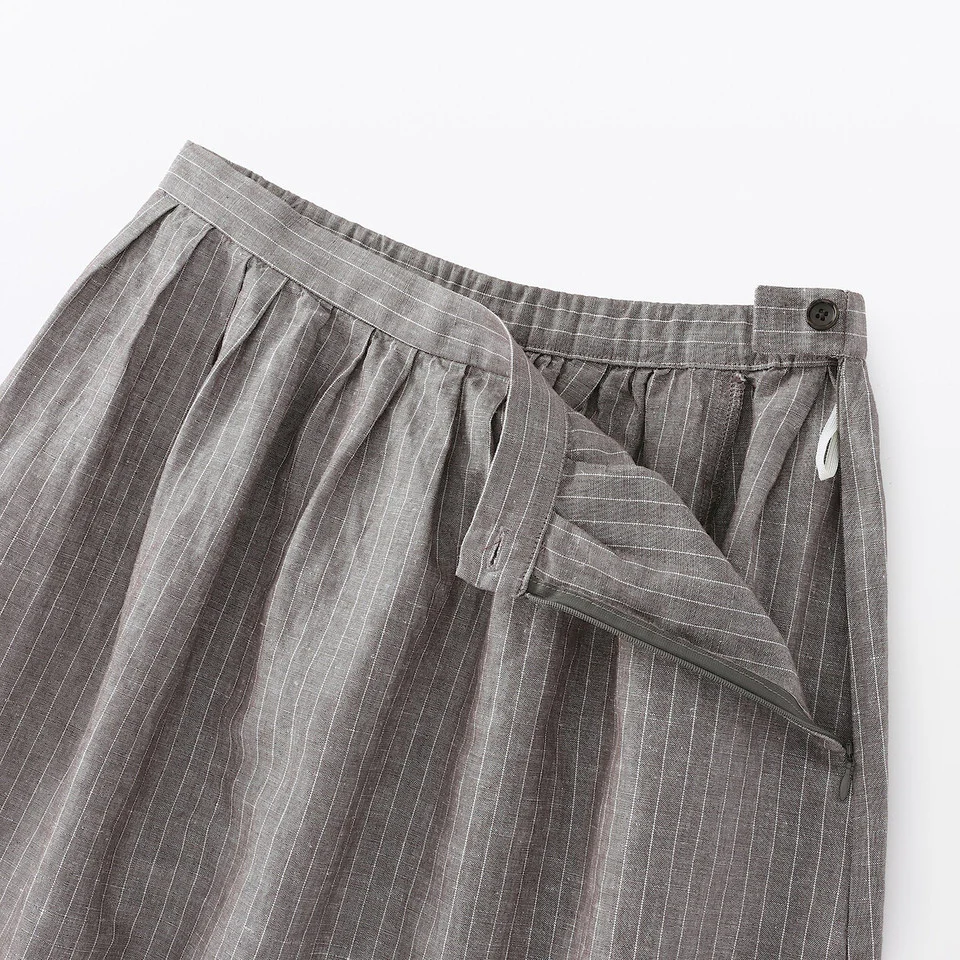 Hemp Cotton Easy Long Skirt - Image 8