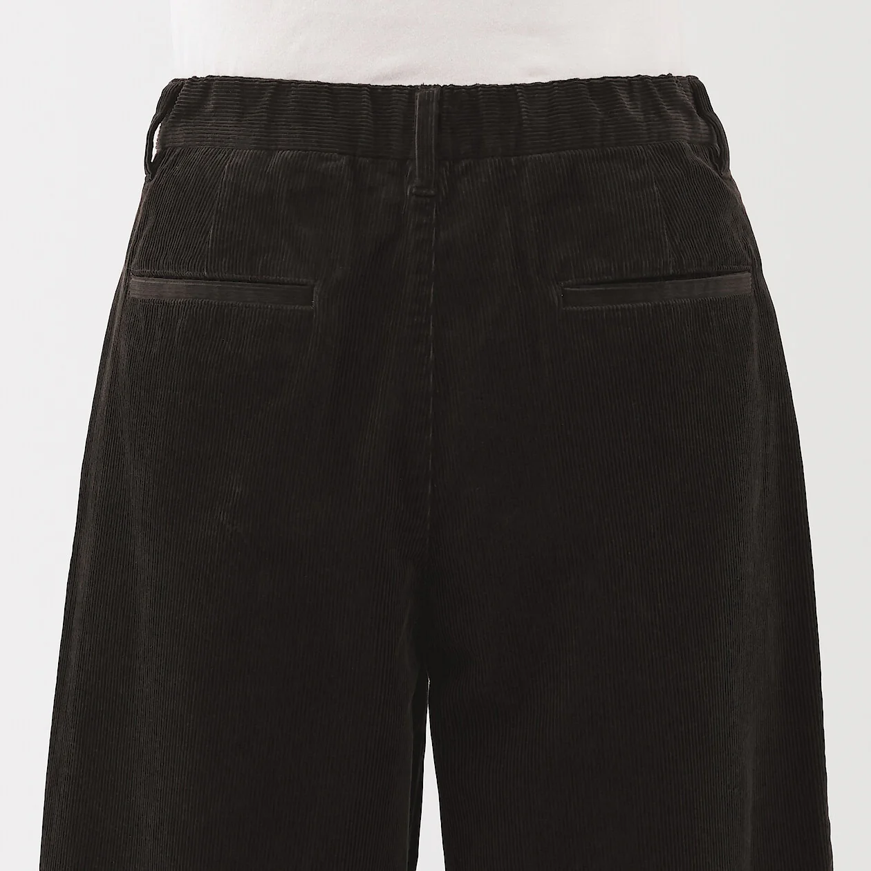 Kapok Blend Corduroy Pleated Wide Pants - Image 16
