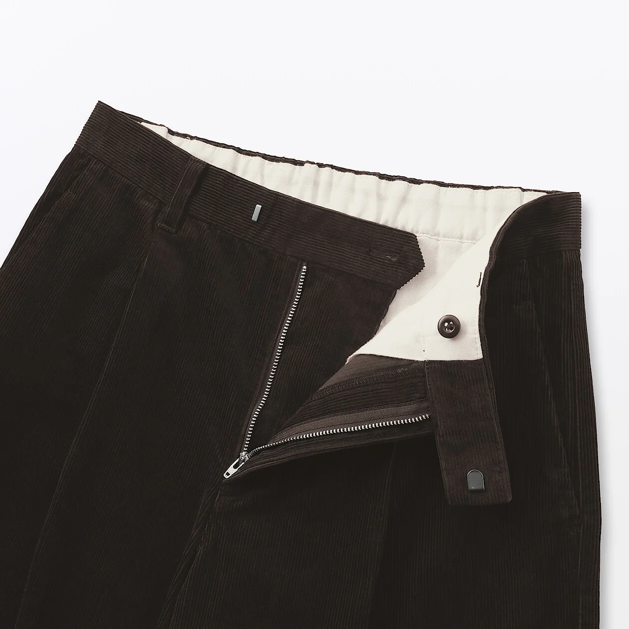 Kapok Blend Corduroy Pleated Wide Pants - Image 17