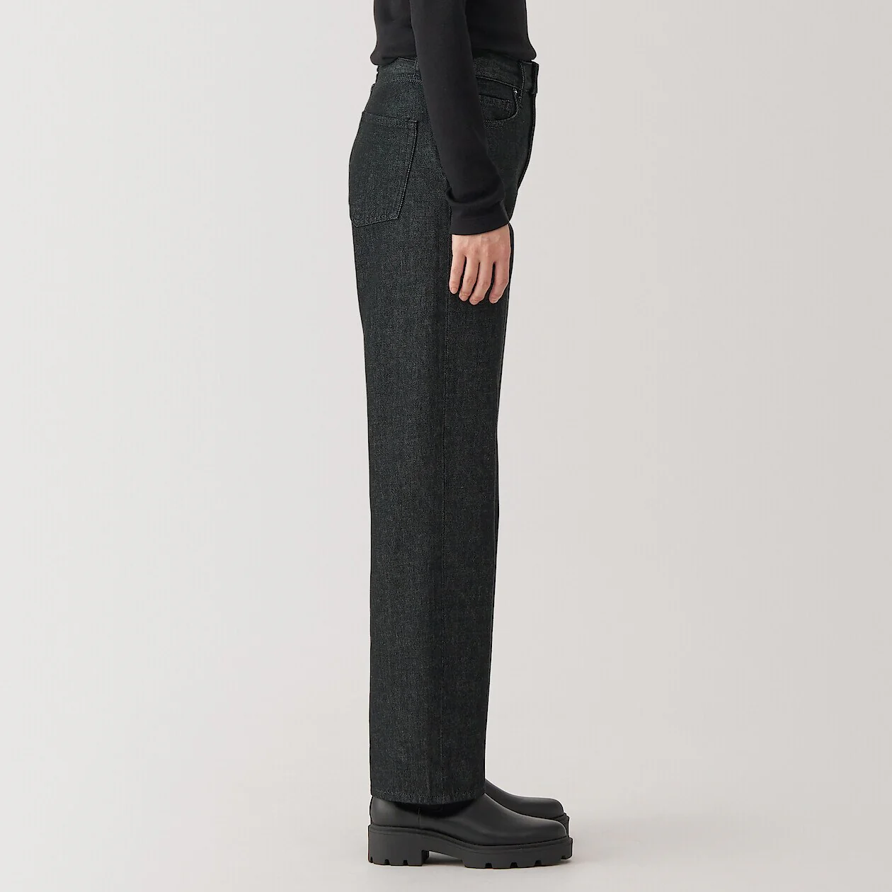 Kapok Blend Denim Straight Pants - Image 20