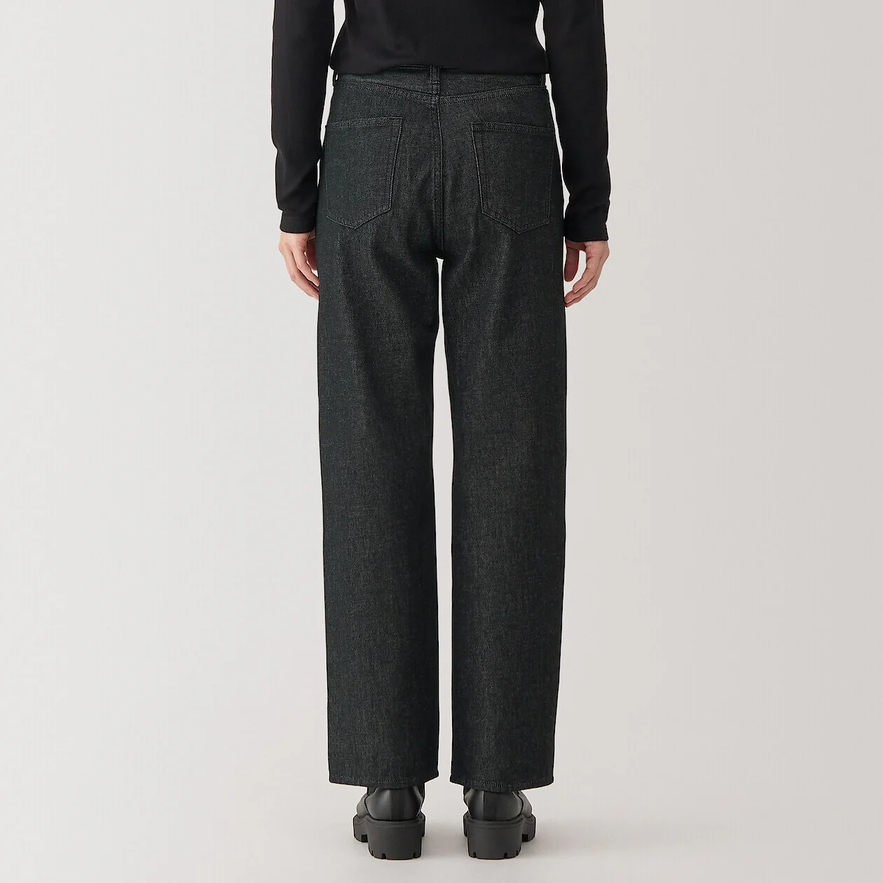 Kapok Blend Denim Straight Pants - Image 21