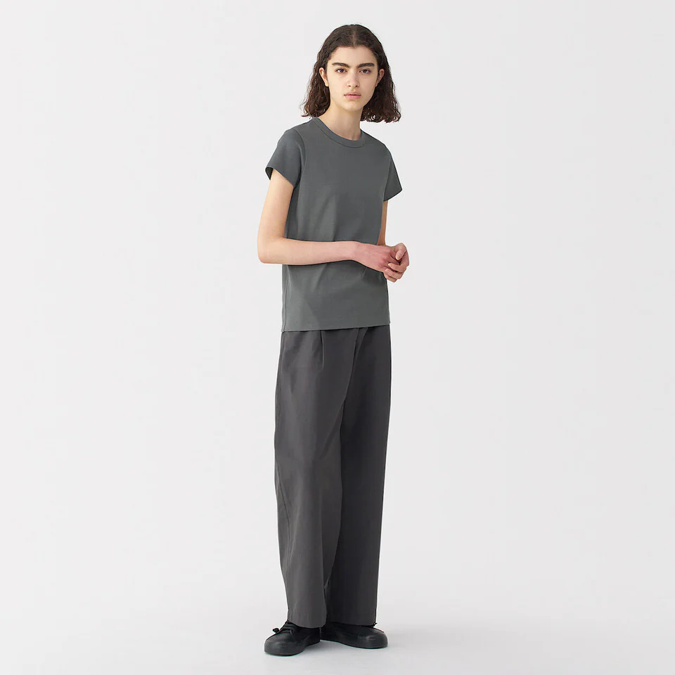 MUJI Labo Linen Blend Short Sleeve T-Shirt - Image 16