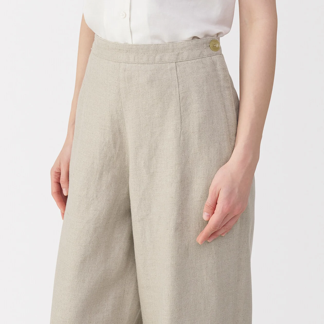 MUJI Labo Linen Wide Pants - Image 14