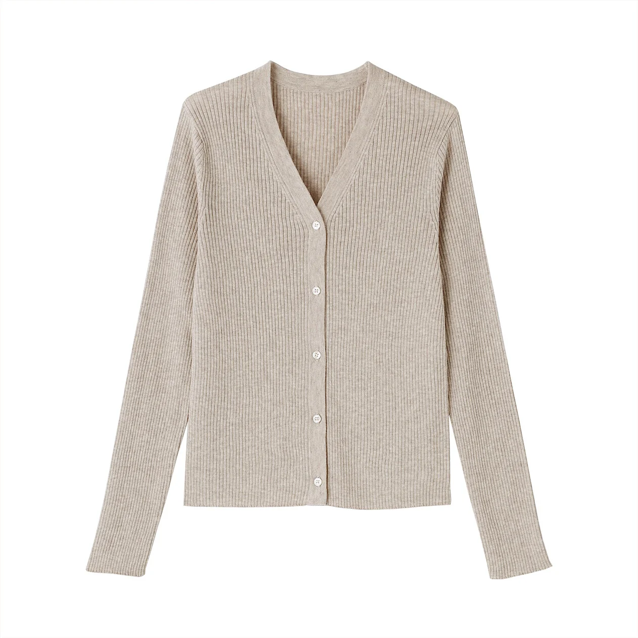 Lyocell Blend V-Neck Cardigan - Image 10
