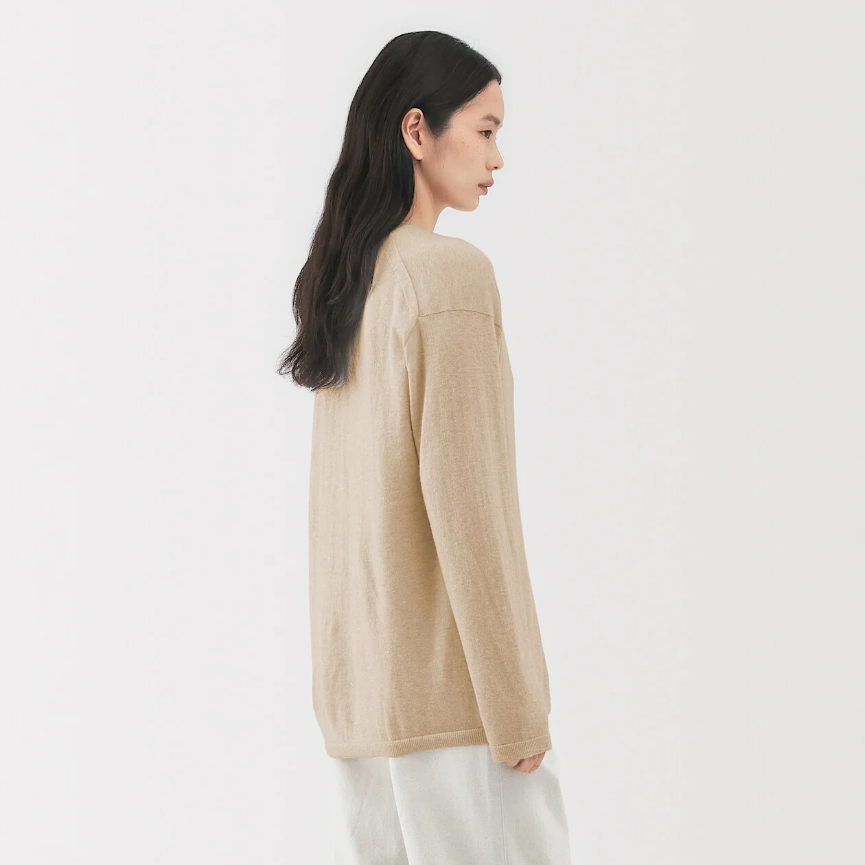 Natural Colour Cashmere Cardigan - Image 7