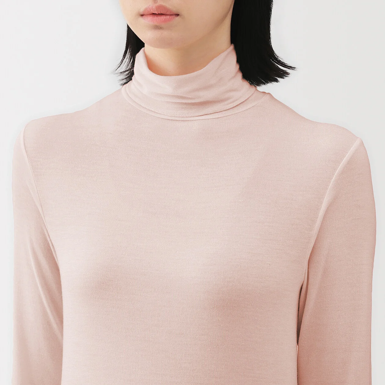 Sheer Turtleneck Long Sleeve T-Shirt - Image 24