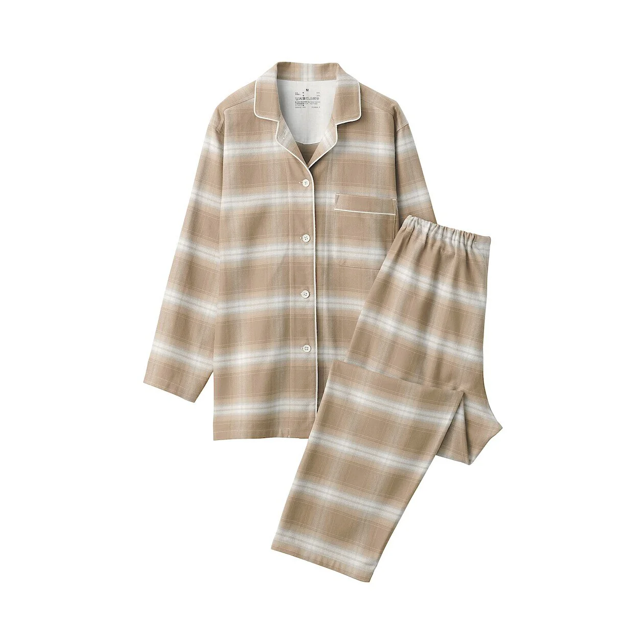 Side Seamless Flannel Long Sleeve Pyjamas - Image 11