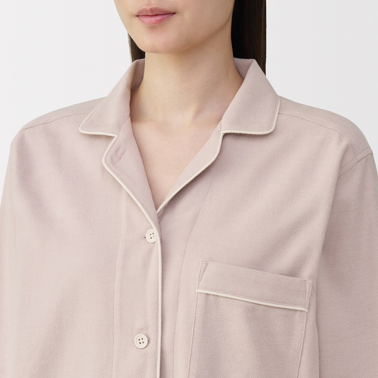 Side Seamless Flannel Long Sleeve Pyjamas - Image 38